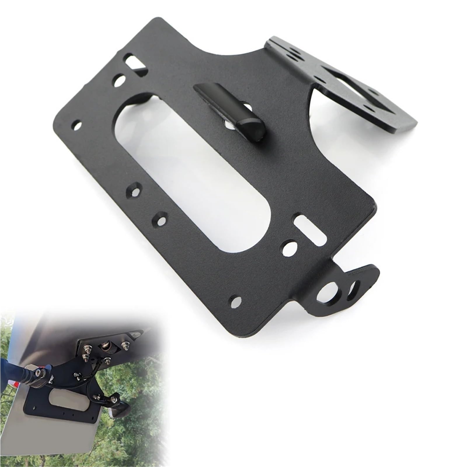 Tablica rejestracyjna motocykla Pasuje do Triumph Street Triple RS/R/S 765 675 R/RX Daytona Uchwyt tablicy rejestracyjnej Zestaw eliminujący tylny błotnik