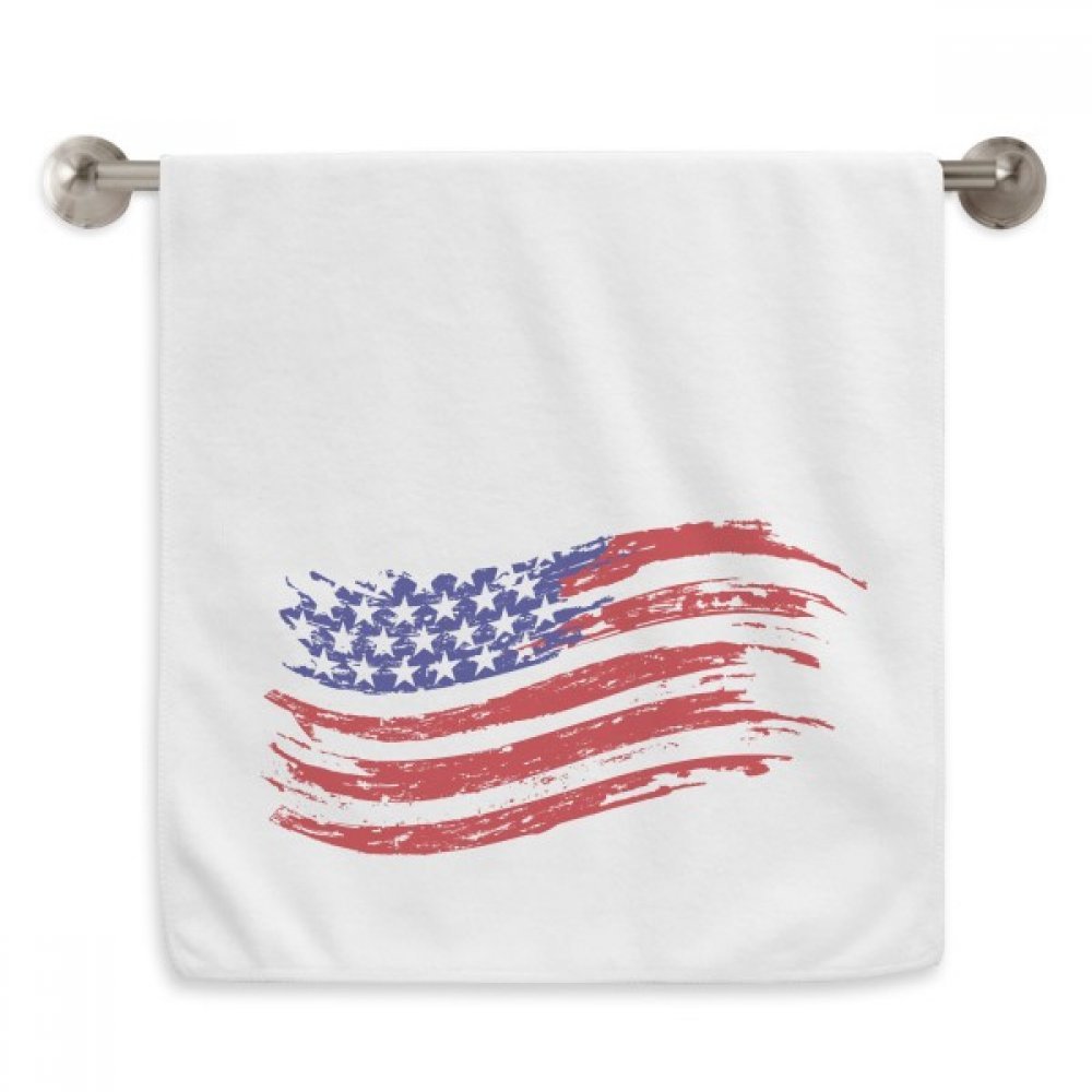 Serviettes moelleuses Amérique drapeau blanc ultra absorbant