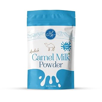 Aadvik Camel Milk Powder | Rich in Calcium for Strong Bones & Reduce the Risk of Osteoporosis | Source of Omega-3 Fatty Acids for Overall Health | Pure, Natural & Freeze-Dried 17.62 Oz