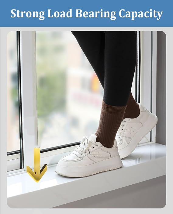 Window Sill Cover Window Sill Cover Finish with Smooth Surface, Bay Window Countertop for Hotel Dorm Shop, Interior House Window Sill Trim Protector Capping Board(130cm x 25cm (51 1/8 x 9 7/8))