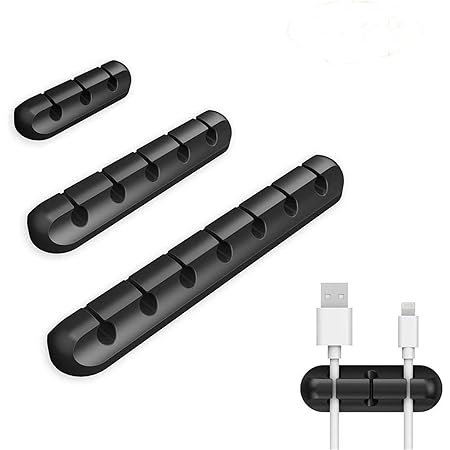 Clip Per Organizer Per Cavi Supporto Per Avvolgicavo Auricolare Protezione Per Clip Per Cavo Per Mouse Gestione Cavi USB Ganci Da Parete Adesivi Morsetto Da Scrivania - Foto 7