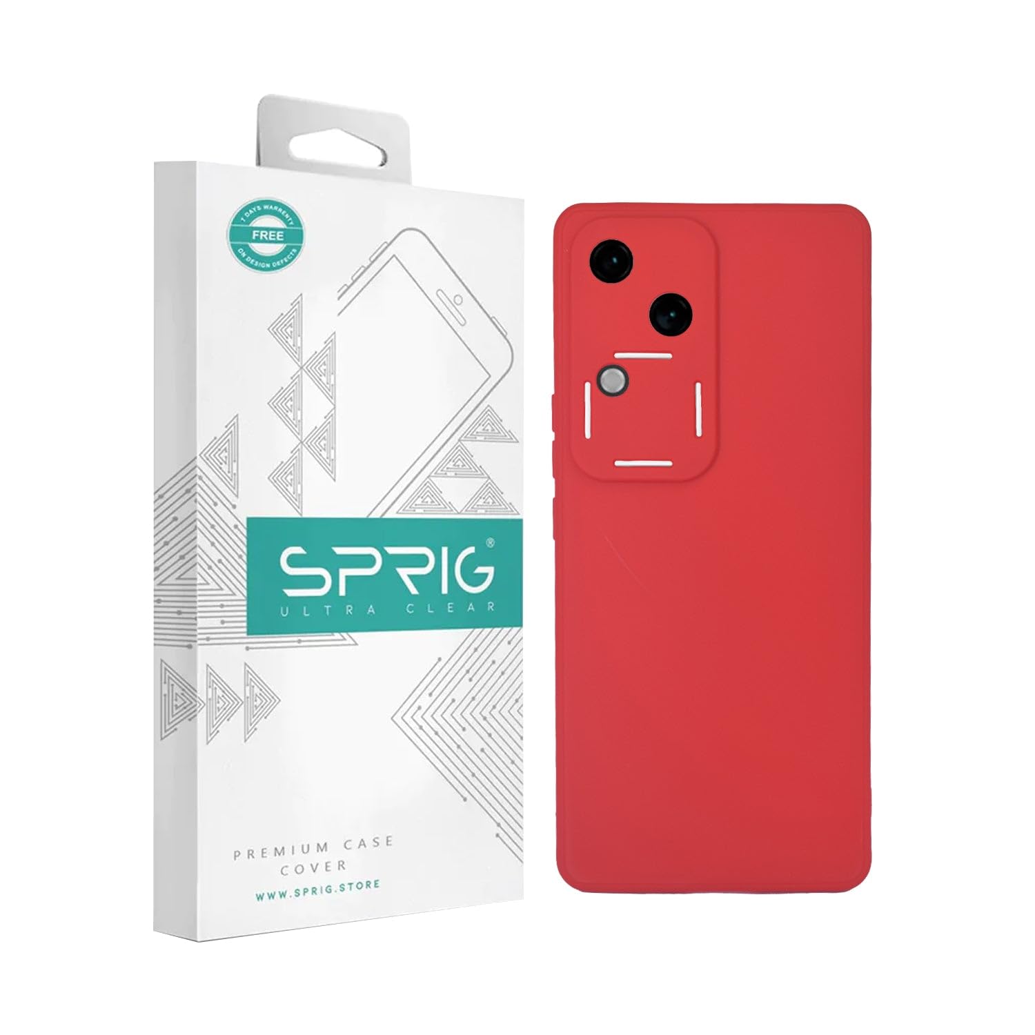 SPRIG TPU Matte Back Cover/Back Case for Vivo V30 (Red) (B0D7ZVTH4W) Amazon Price History, Amazon Price Tracker