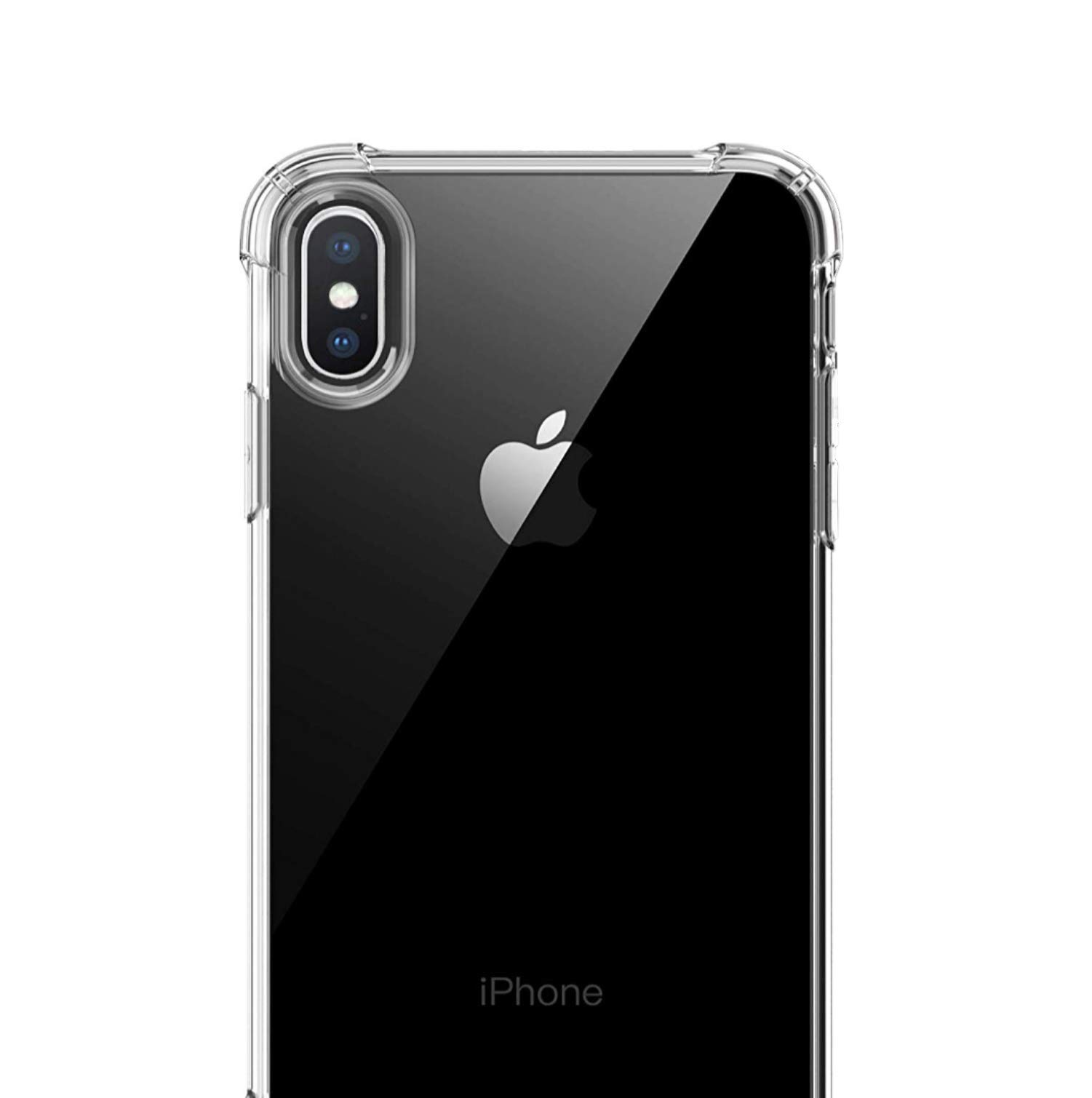 Apple iPhone Clear Case - Fashion Design, Ultra Thin, Air Cushioned Corners, Anti-slip Strips (X/XS SHOCKPROOF)