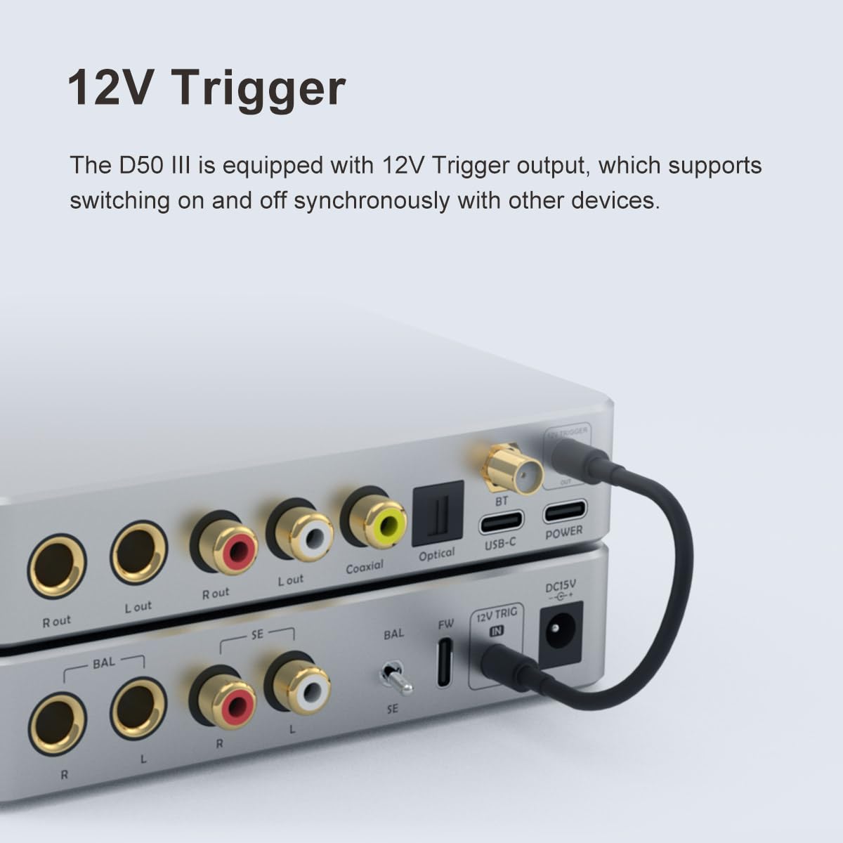 Topping D50 III 12V Trigger connection