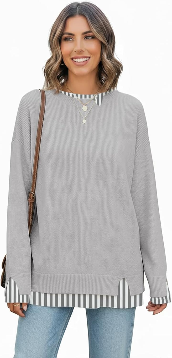 ETCYY Womens Sweaters School Teacher Outfits Fall Clothes Cowboy Chic Knit Cozy Fall Fashion 2026 Winter Oversized Sweater - Image 4