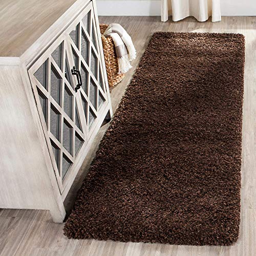 Image of Shaggy Super Soft Carpet for Home & Living Room Size - 7 X 10 Ft (Brown)