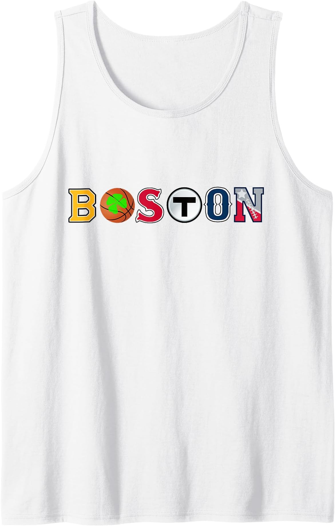 Bawston Townie Sports Fan Boston Mass New England Proud Tank Top