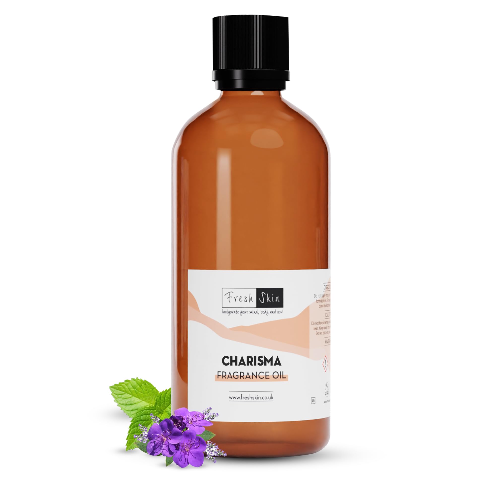 Freshskin Beauty LTD | Charisma Fragrance Oil 100ml - Candles, Bath Bombs, Soap Making, Reed Diffusers & Wax Melts - Cosmetic Grade - Vegan Friendly - A Rich, Complex, & Long Lasting Scent!