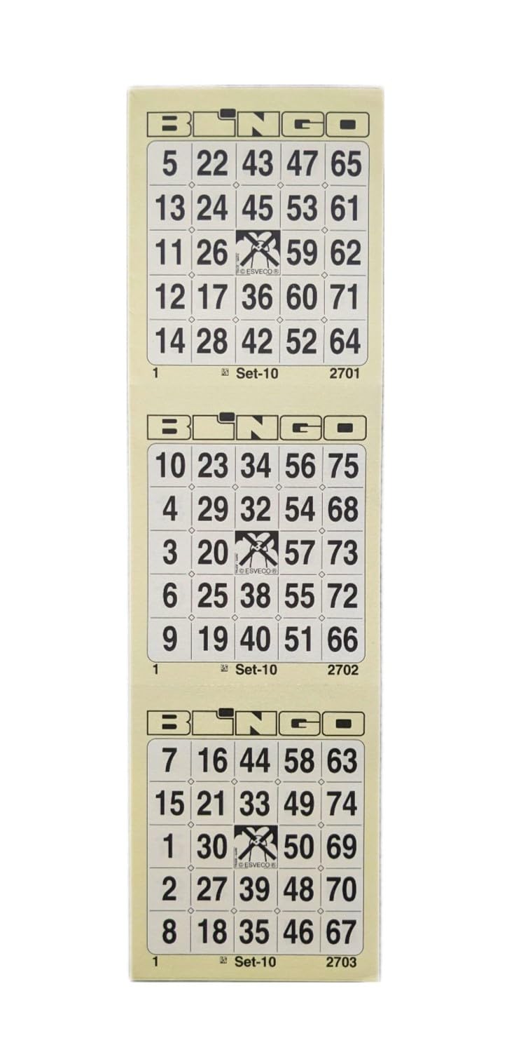 Ameisenkeks® Bingo Ticket Block 300 Tickets System 25 from 75 No. 3 Yellow