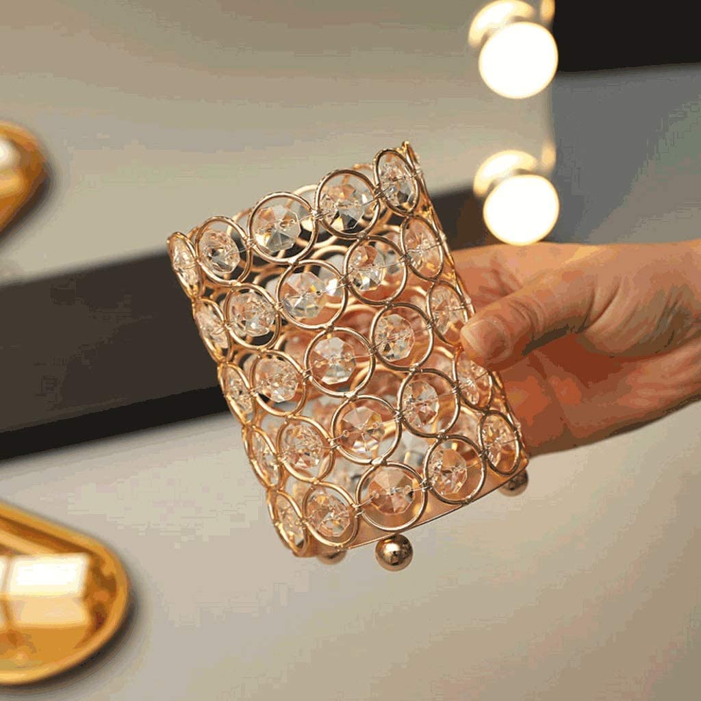 Papelería Portalápices Multifuncional, portalápices Creativo con Diamantes de imitación Brillantes, Soporte para brochas de Maquillaje de Gran Capacidad, Adorno para el hogar Portalápices