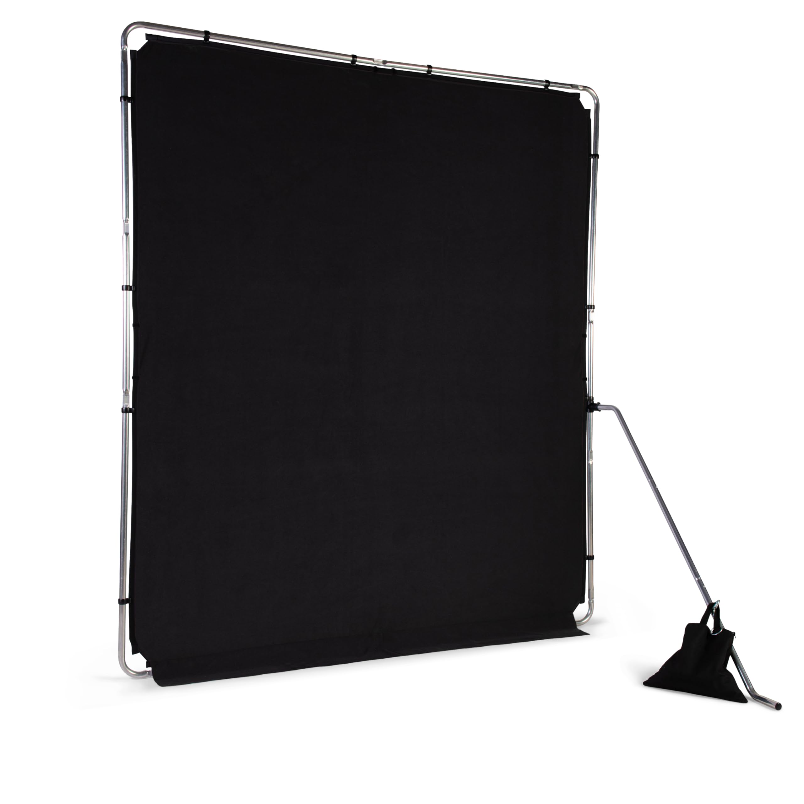 Manfrotto EzyFrame Cover Per Fondale Pieghevole Large (2x2,3m) - Nero, Tessuto Di Alta Qualità, Clip-On, Gonna Inclusa, Per Fotografia Ritratti, Moda E Video, LB7953