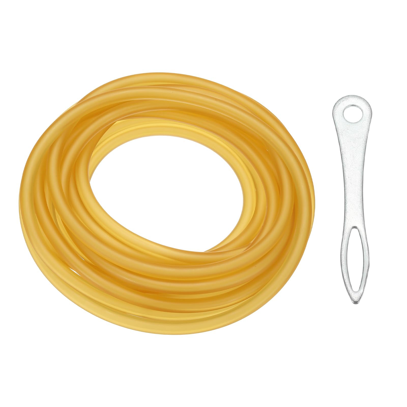 PATIKIL 16.4 Ft(5M) Tubo In Gomma, 1/8"(3mm) ID x 3/8"(8mm) OD Tubo In Gomma Per Frombola In Lattice Naturale Per Esercizio Stretching Laboratorio Casa Tubo, Colore Semplice 3080