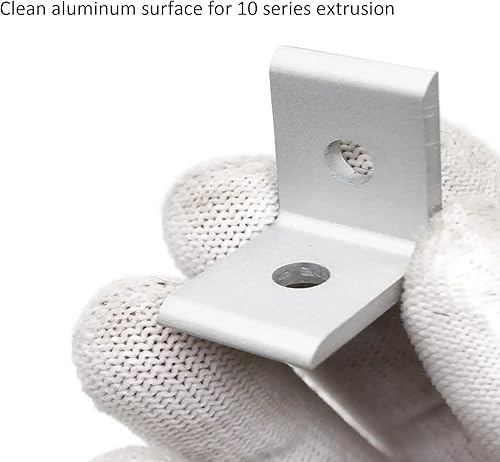 Miniatura 5 de FORRCKY 10Sets 10 Series Conector de extrusión 1010 Perfil de extrusión de aluminio Soportes de esquina con 10 piezas 1010 Serie 1 Aluminio extruido