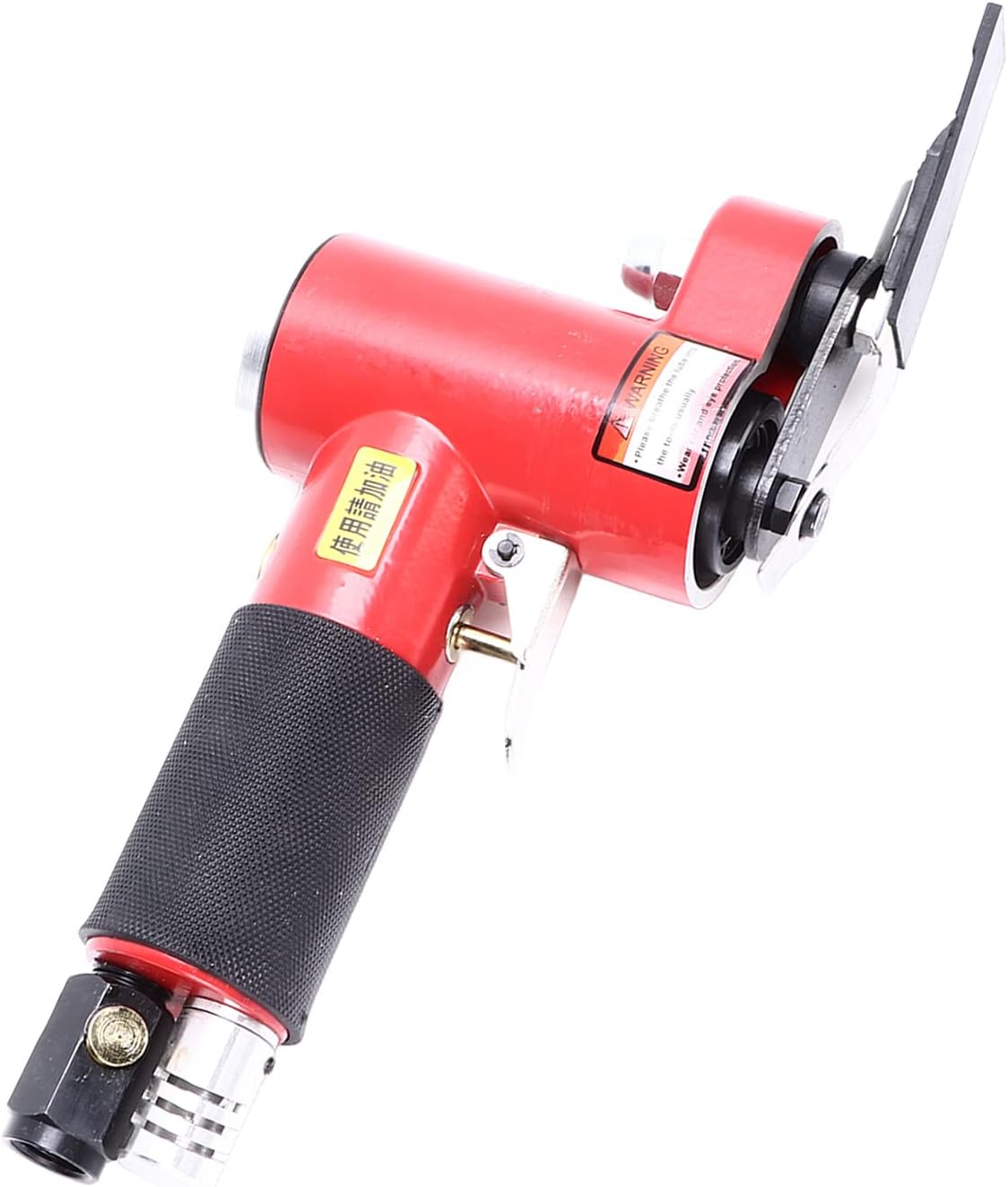 KP - 6903 Pneumatic Polishing Machine, Mini Air Sander Grinder with 3 Grinding Discs, Left Right Swing Slotted Design for Grinding Gaps and Irregular Surfaces, Aluminum Alloy Body