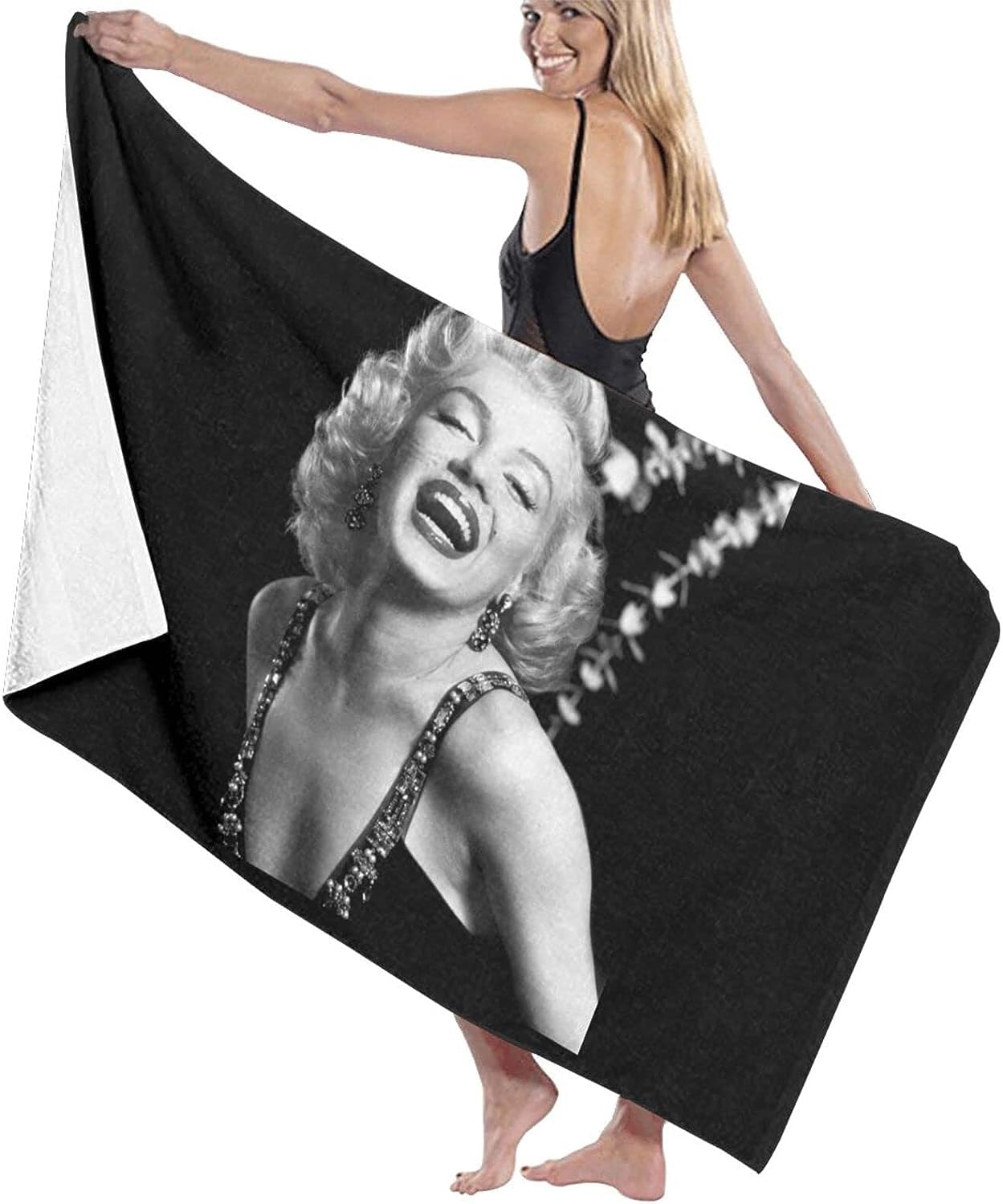 Amazon｜マリリンモンロー Marilyn Monroe バスタオル タオル ビーチ