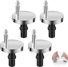 Lixiluxia Toilet Seat Fixings Set of 4 Replacement Hinges Toilet Accessories