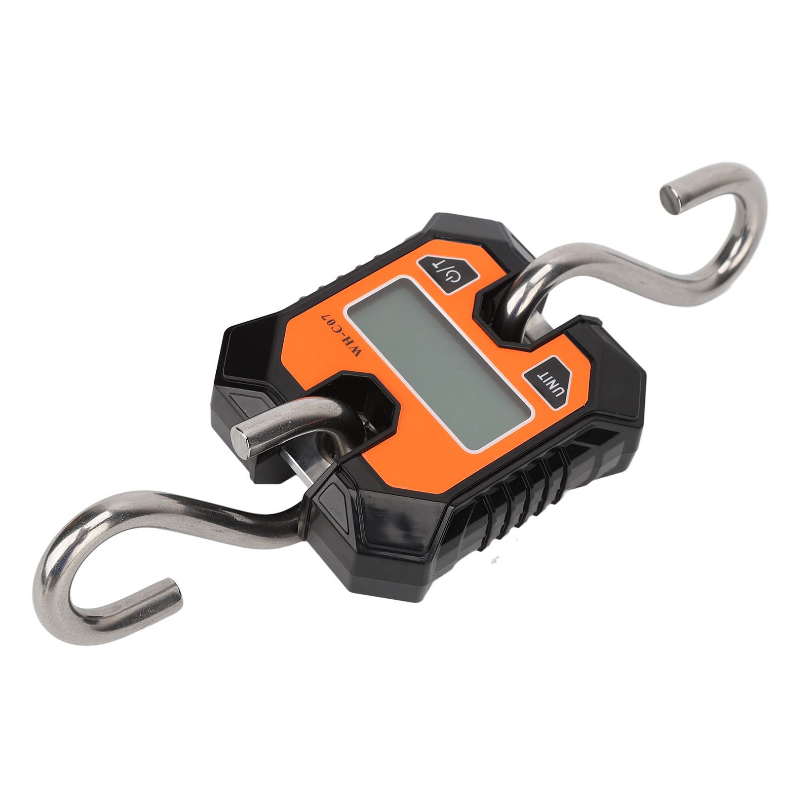 Digital Fishing Scale, Multifunctional, 0.2kg to 100kg, Portable Electronic Hook Scale with Backlit LCD Display