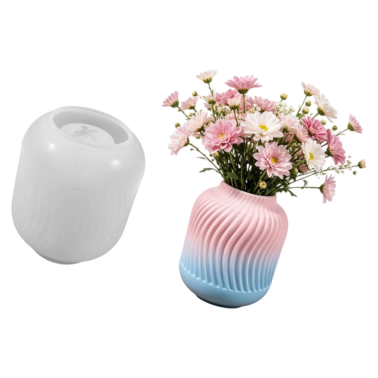MIDOKSTUA Vase Silicone Molds Easy Demolding for Holder Vase Gypsum Concrete Ornament and Epoxy Resin Inconsistent Shape Rosin Cast