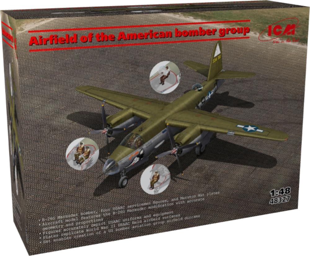 Amazon | ICM 1/48 USAAC 野戦飛行場セット プラモデル 48327