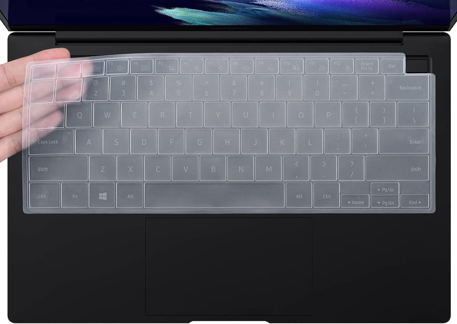 Capsa Keyboard Cover for 13.3" Samsung Galaxy Book2 Pro & Book Pro | Galaxy Book2 Pro 360 | Galaxy Book Pro 360 13.3" Keyboard Skin Protector... (Transparent) (B0CWB2LD8Y) Amazon Price History, Amazon Price Tracker
