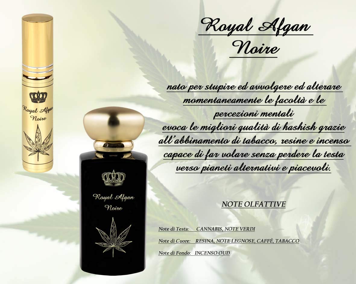 Royal Afgan Noire parfum 100ml profumo che evoca le migliori qualità di hashish