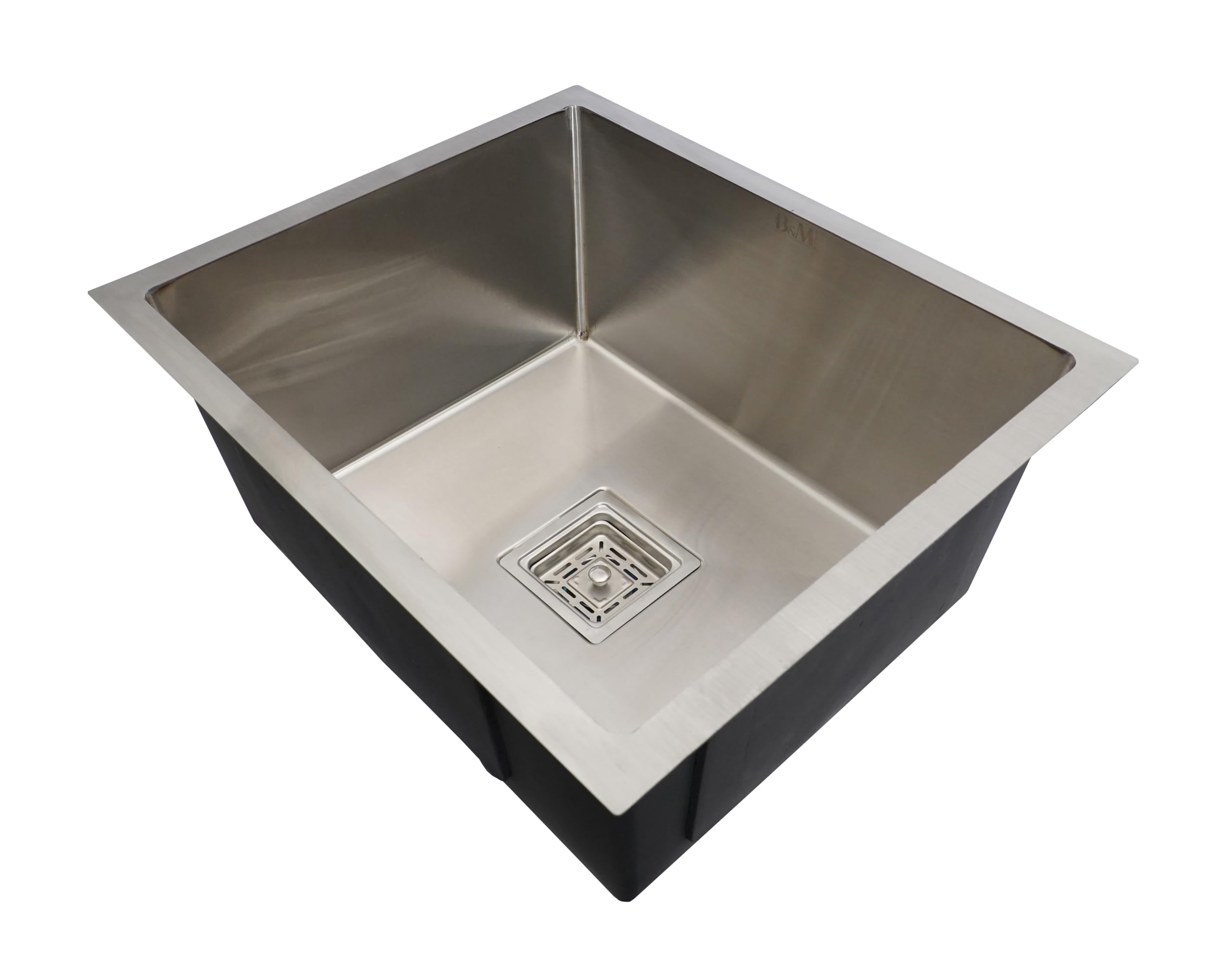 BOWLS & MORE | 20" x 17" x 9" Heavyduty Handmade Kitchen Sink | 304 Grade Stainless Steel Kitchen Sink | Matt Finish (SILVER) 1