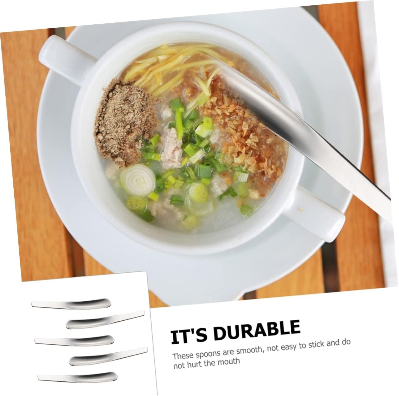 10pcs Stainless Steel Dessert Spoons Multifunctional Kitchen Spoons for Soup and Dessert Serving Smooth Finish and Design for Home and Use