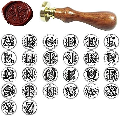 CYNDIE Hot Sale New Classic Alphabet Initial Sealing Wax Seal Stamp Invitations Gift Letter A Z Letter N