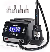 Vista 1 de YIHUA 993DM Touch-Screen Rework Station, Powerful 1000W with 3 Memories, Variable Precise Temperature (212°F to 932°F), Cool/Hot Air and more