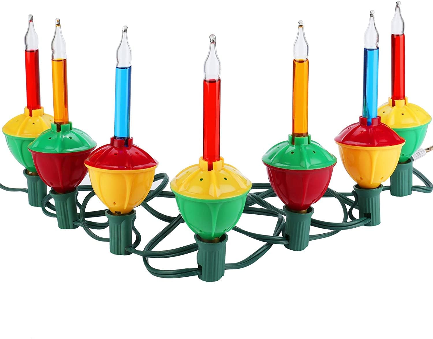 Holiday Pride Retro Bubble Christmas Lights Set of 7