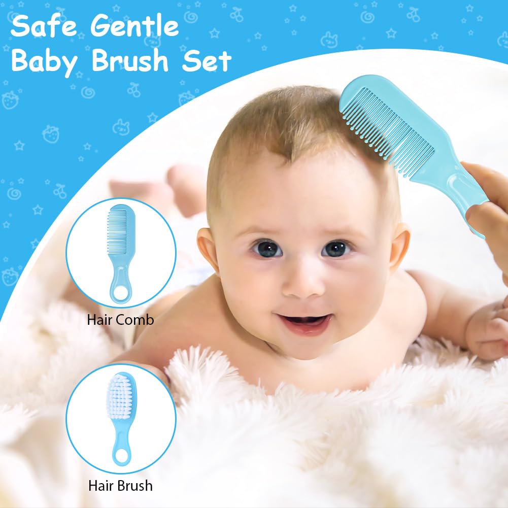 Flintronic 20 in 1 Baby Healthcare and Grooming Kit, Newborn Baby Care Accessories with Hair Brush, Comb, Nail Clippers - Image 2