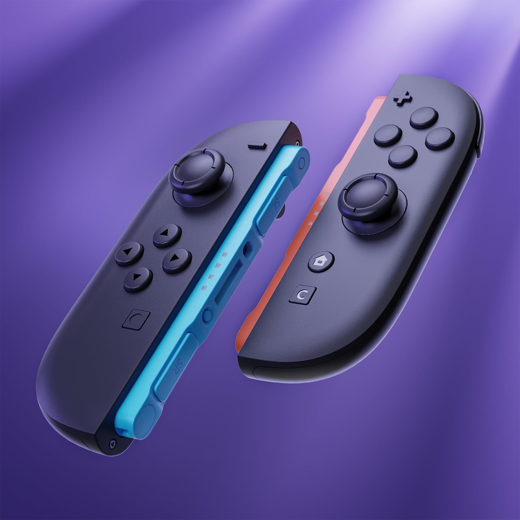 eXtremeRate Replacement 3D Joystick for Nintendo Switch 2 JoyCon, Controller Left Right Analog Stick Thumbsticks with Repair Tools for JoyCon 2, Multi-Colors - Black - 5