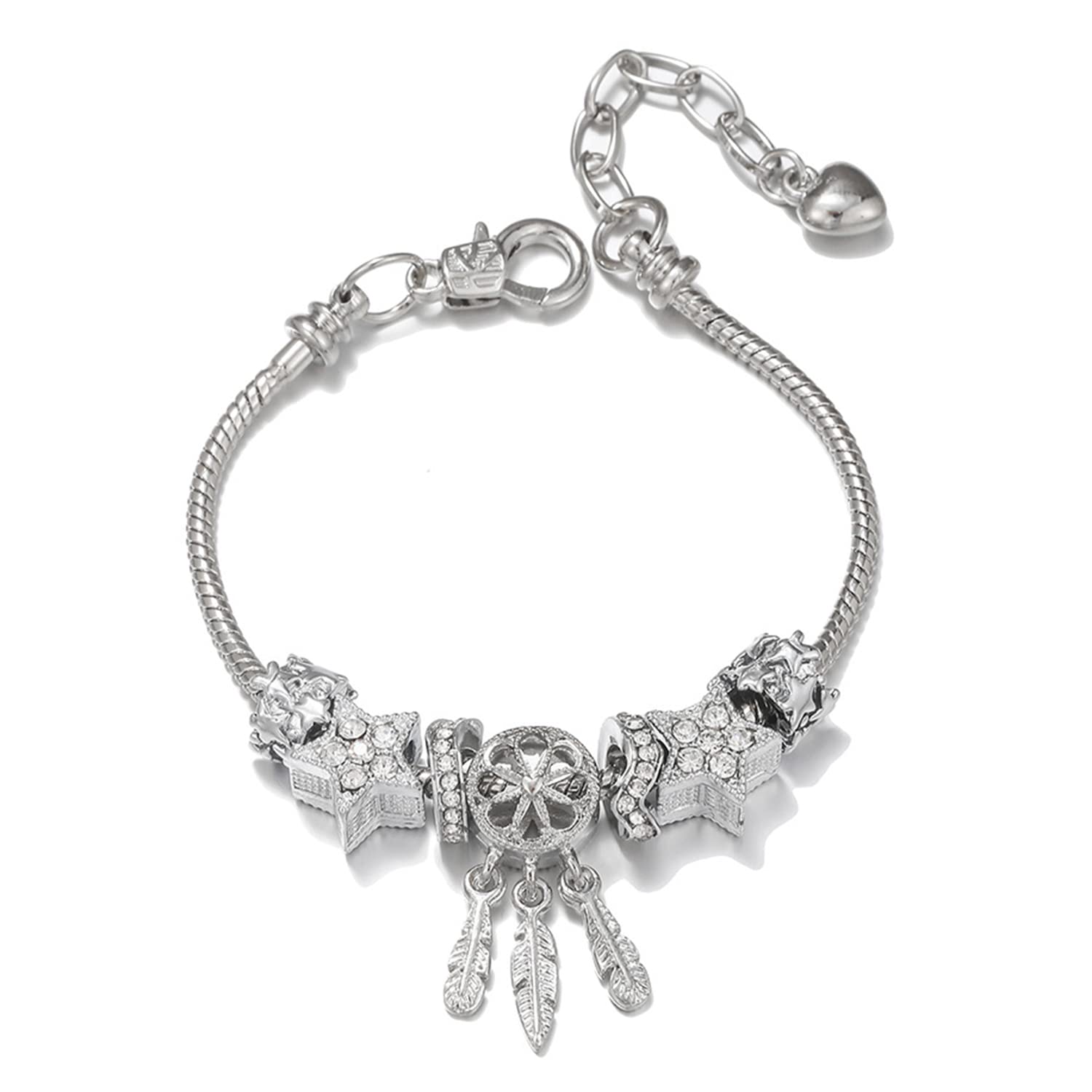 See full amazon price history chart for Peora Cubic Zirconia Studded Silver Plated Charm Bracelet Fashion Openable Adjustable Stylish Jewellery Gift for Girls & Women Peora Cubic Zirconia Studded Silver Plated Charm Bracelet Fashion Openable Adjustable Stylish Jewellery Gift for Girls & Women (B0BZNR7H3B) Amazon Price History, Amazon Price Tracker