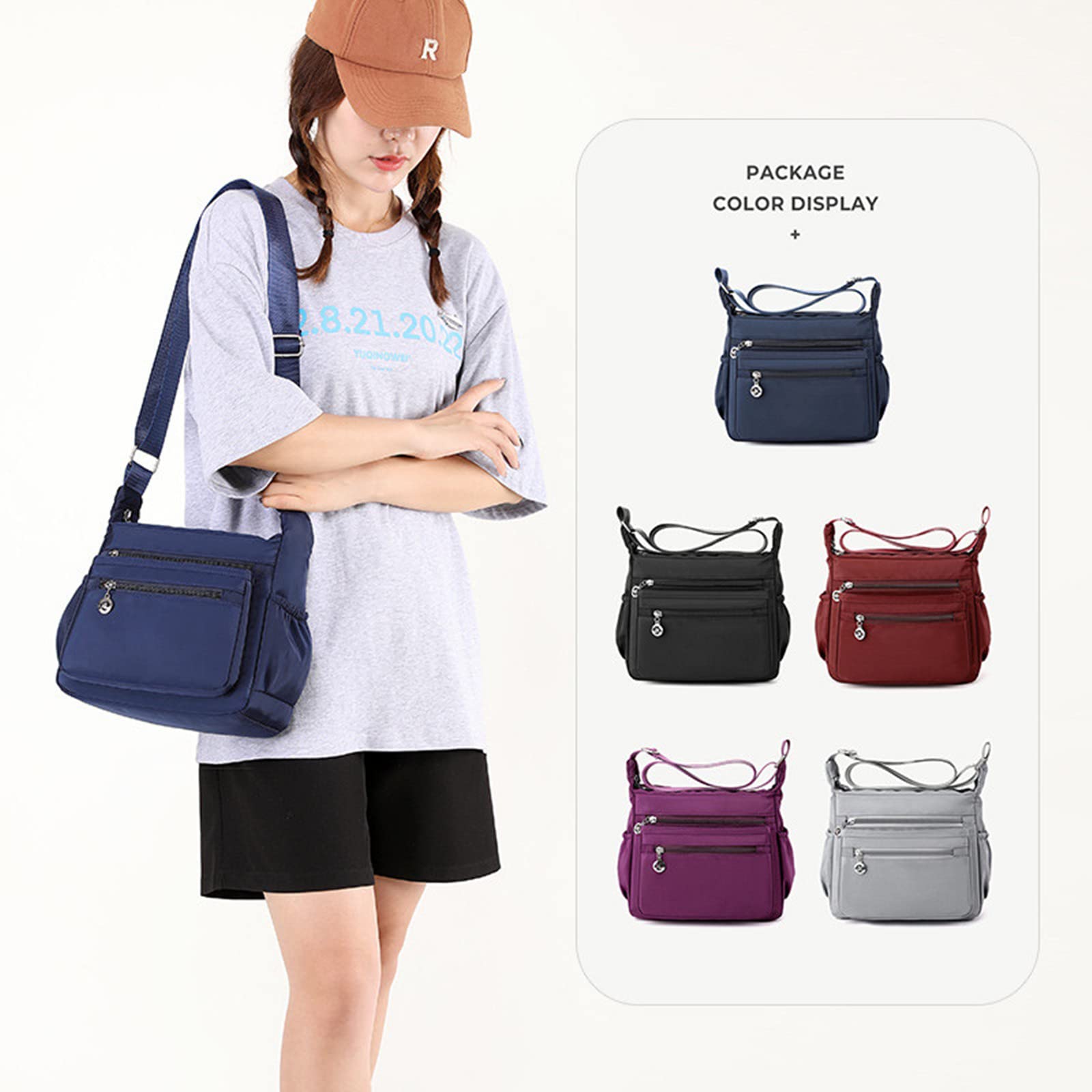 Wafybsre Borsa per donna Borse a tracolla multitasche da viaggio casual