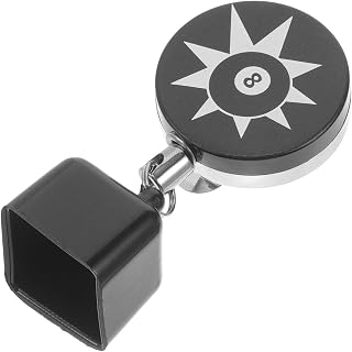Retractable Pool Chalk Holder Tool Black Plastic for Billiard Players