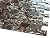 Dark Red Broken Glass & Brown Granite Mosaic Wall Tile for Bathroom Shower, Kitchen Backsplashes