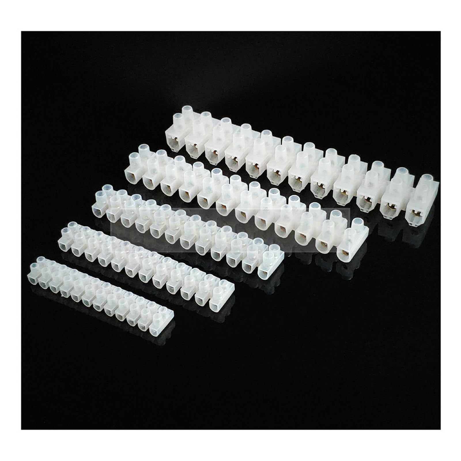 Connecteur de fil bande connecteur électrique, barrière bloc, bornier à vis en plastique(100A,10pcs)