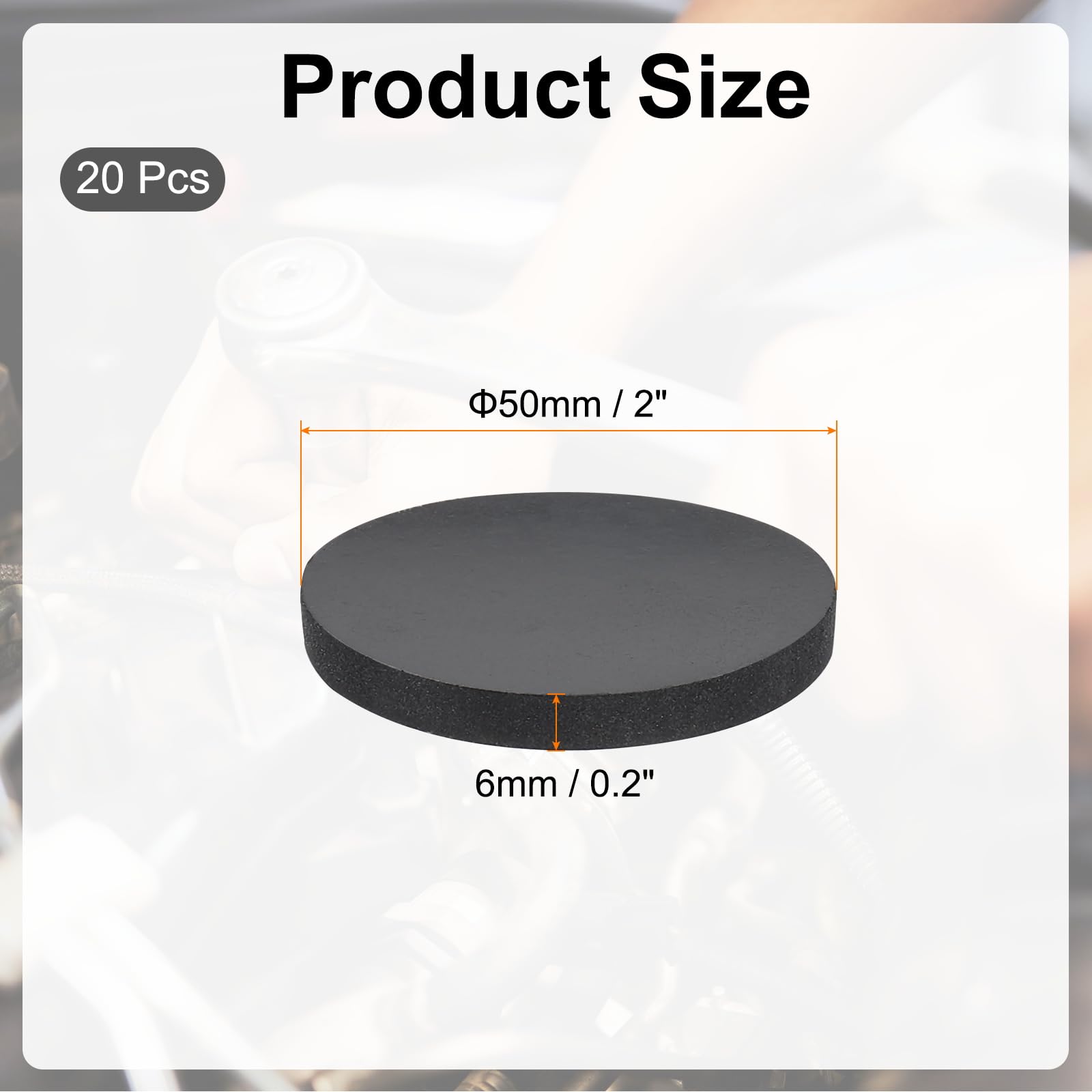 PATIKIL Rubber Solid Discs Washers - Image 2