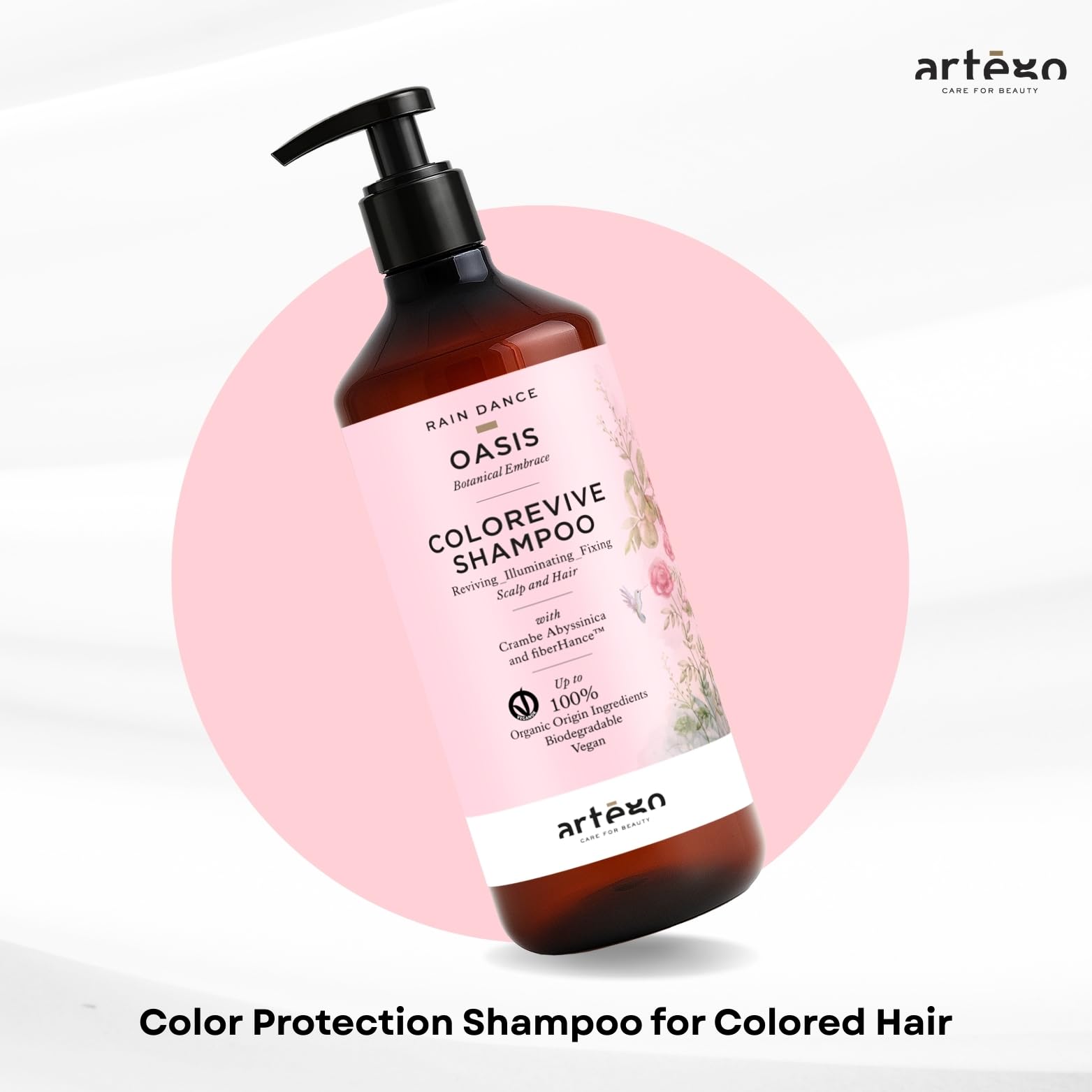 Artego Rain Dance OASIS Colorevive Shampoo 1000ml | Shampoo ravvivante e illuminante per capelli colorati.