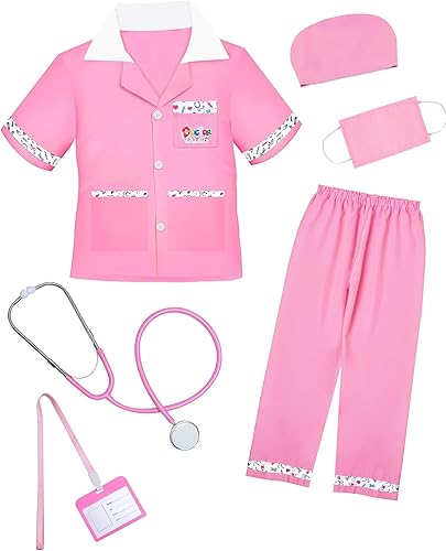 Juego de médicos médicos, kit de médico para niños, disfraz de médico con juego de simulación para niños pequeños