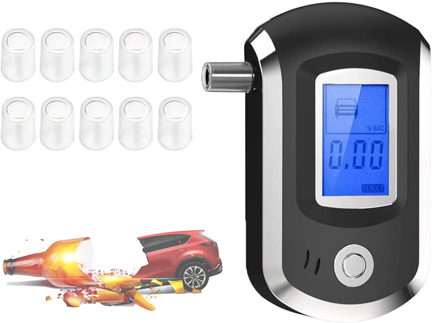 Breathalyzer,ProfessionalGrade Accuracy Breathalyzer to