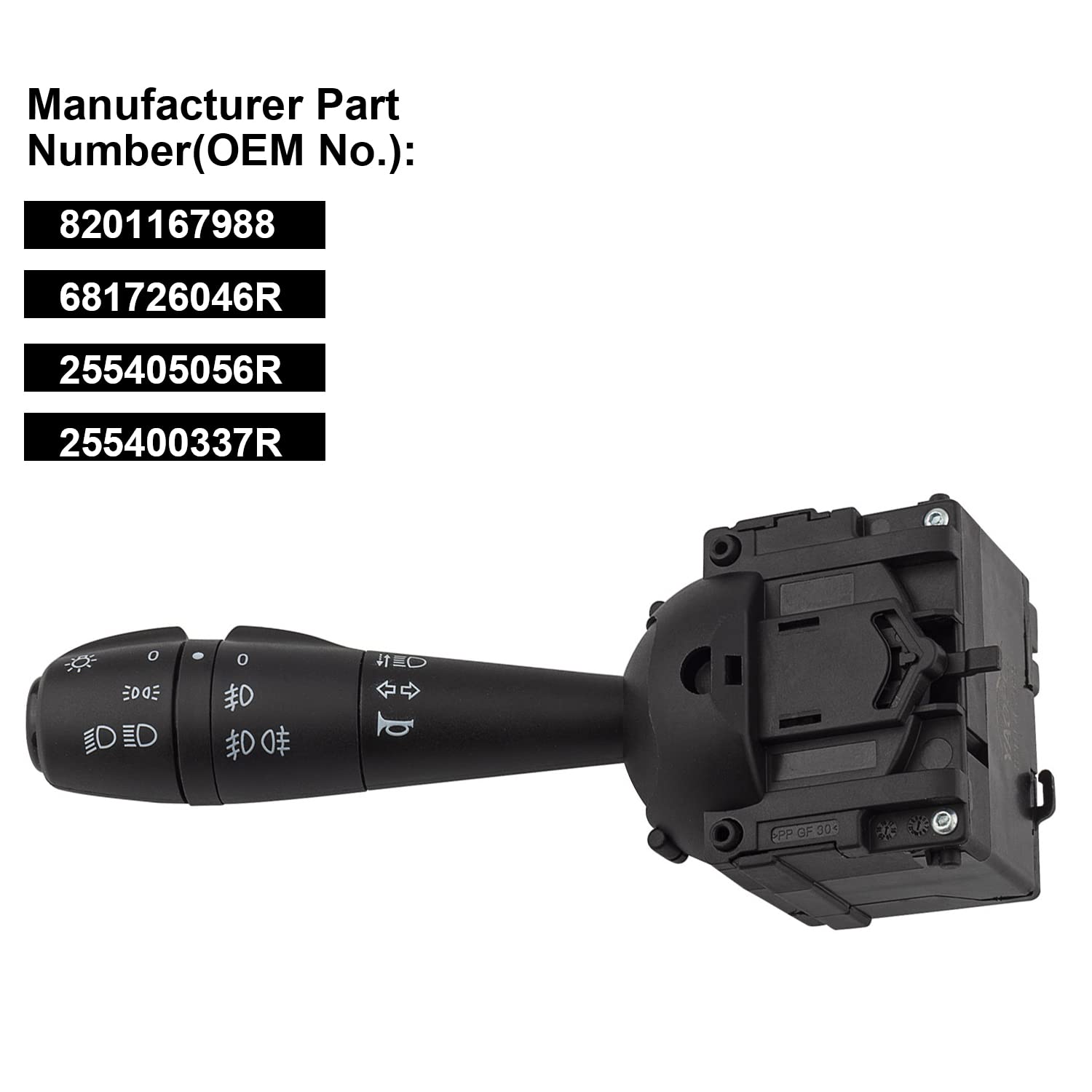 YAOPEI Comò 15 pin per Dacia Sandero Stepway 2012-2016 Duster Dorker Dokker Lodgy Logan Clio MK4 Comodo clacson Faro 8201167988