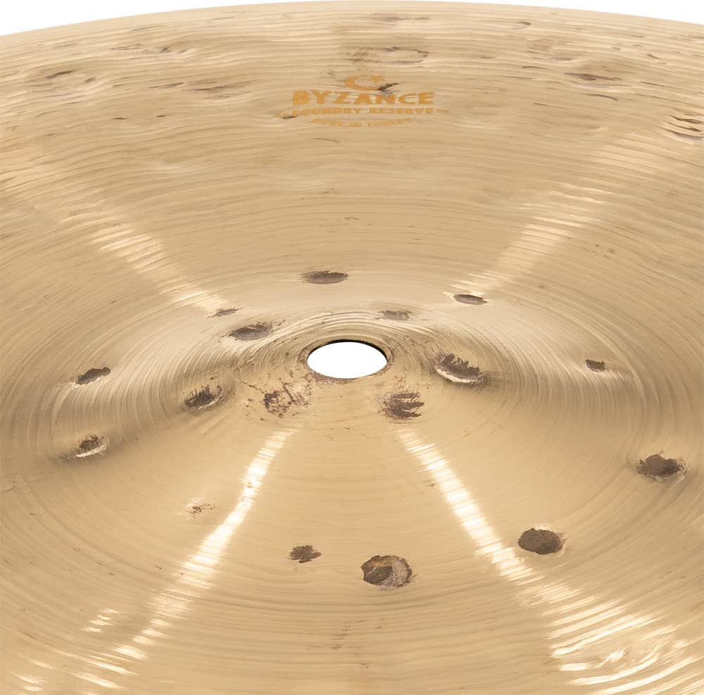 Meinl Cymbals Byzance Foundry Reserve Cymbales Hihat 14 pouces (35,56cm) pour Batterie - Bronze B20, Finition Traditionnelle (B14FRH)
