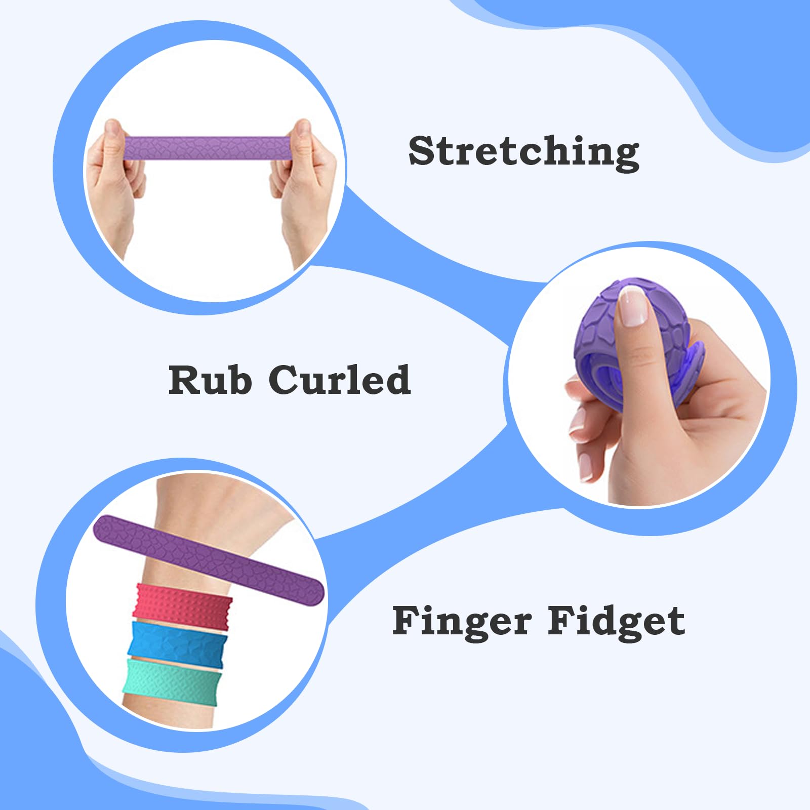 6 PCS Sensory Slap Bracelets - Image 4
