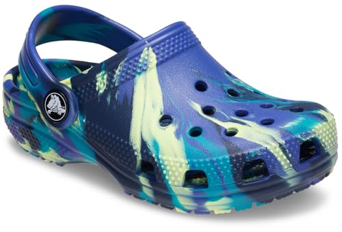 Image of Crocs Unisex-Child Classic Watercolor Marbled Clog