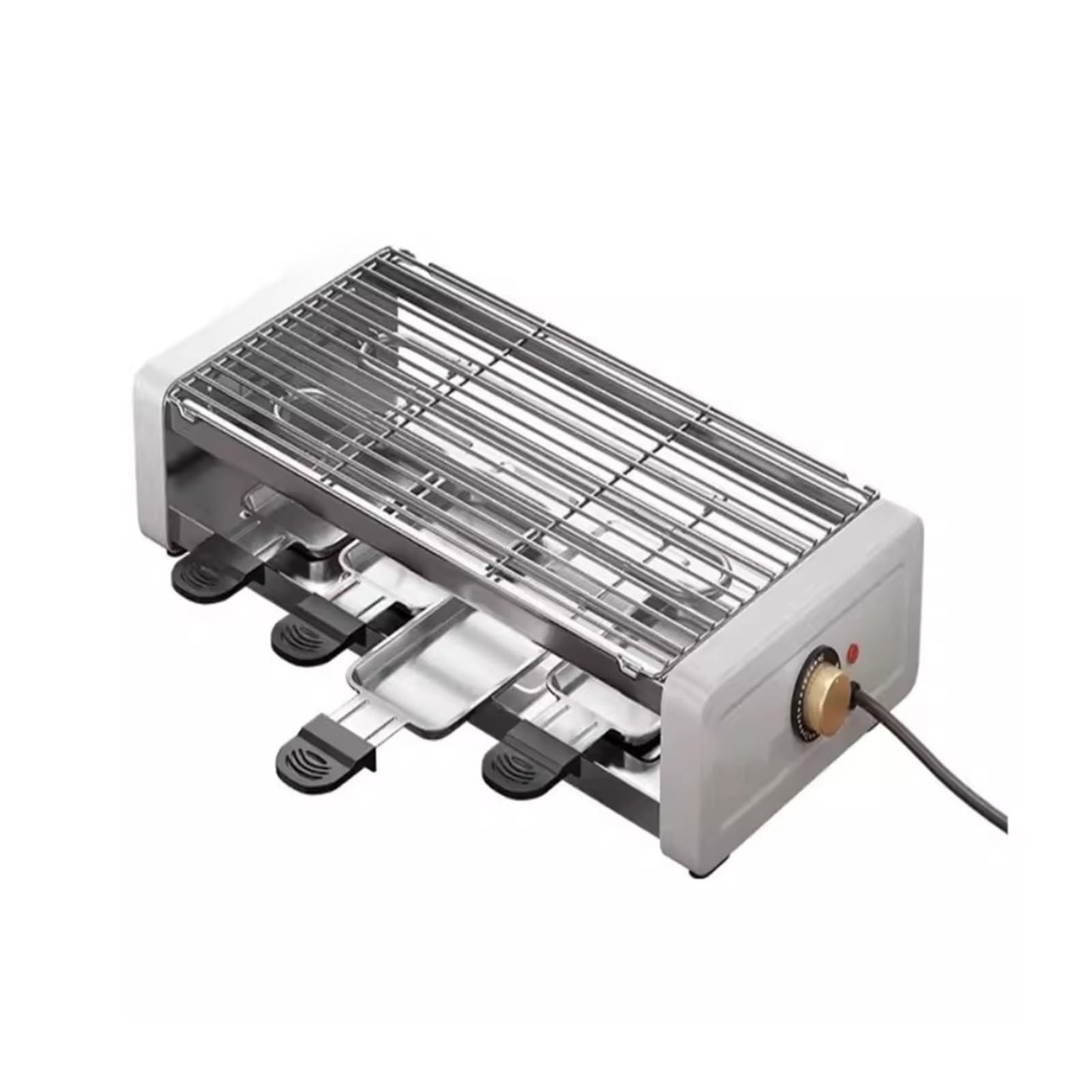 Parrilla de barbacoa eléctrica doméstica para cenas en terrazas interiores y camping exterior