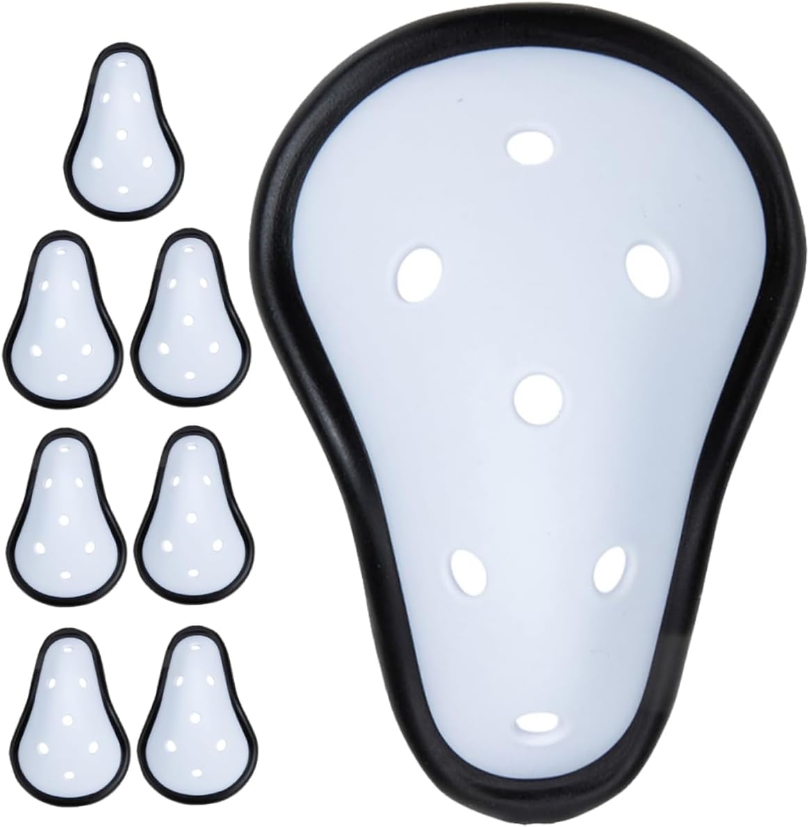 WOONEKY 8pcs Boxing Groin Protector Crotch Guard for Boys and Girls Comfortable Breathable Taekwondo Support for Sparring and Combat Sports