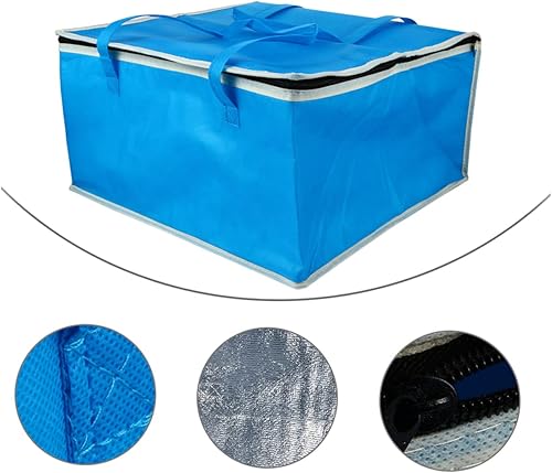 Miniatura 4 de HOMSFOU Bolsas aislantes aisladas para transporte de comidas, calentador de alimentos para fiestas, bolsa aislada, enfriador de coche, mochila