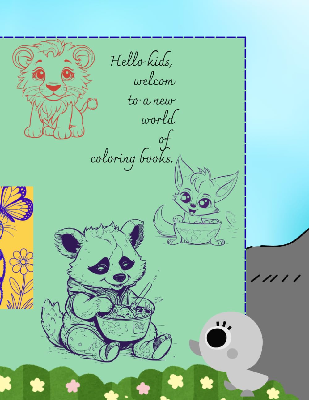 Hello kids, welcom to a new world of coloring books.