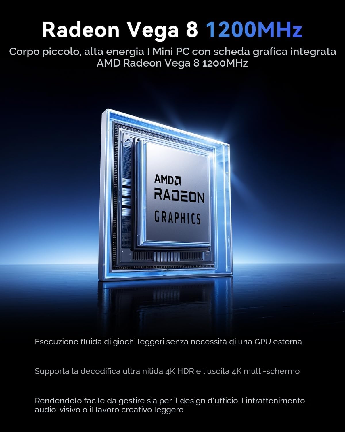 NiPoGi Essenx E3 Mini PC ΑΜD Ryzen 5 3500U (meglio di Ν150/Max 3,7 GHz/28W) W11-Pro 16GB DDR4 512GB SSD, Mini Computer con Doppia LAN/Triplo Schermo 4K/WiFi/BT/USB3.2 per Ufficio, Home Theater, Scuola